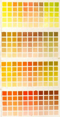 Color chart-yellow and orange