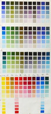 Color Chart Blue-Green
