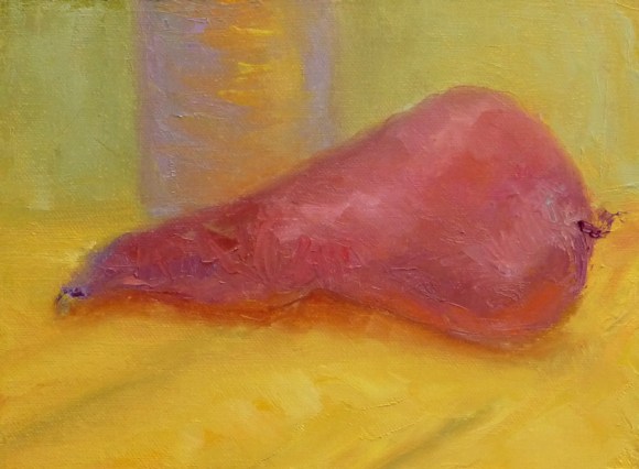 First oil painting before doing the studies, 6x8", on panel