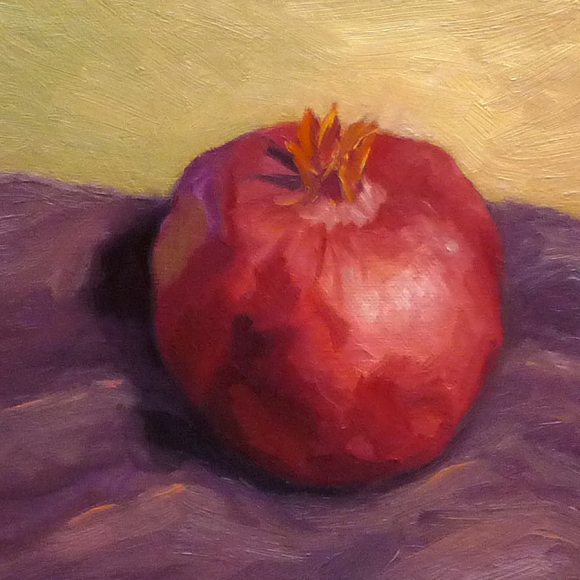 Oil painting on panel, 6x8"