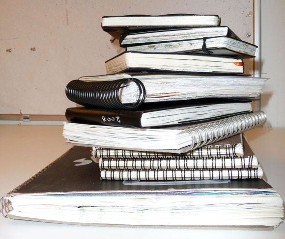 Sketchbooks completed in 2008