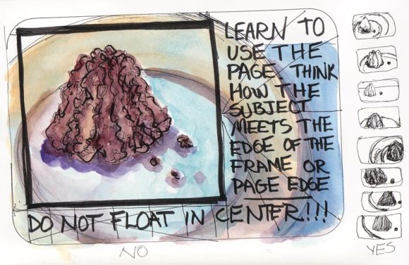 Macaroon with note to self