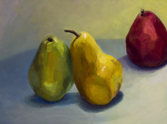 Junior High Pearings, Oil on Gessoboard, 9x12"