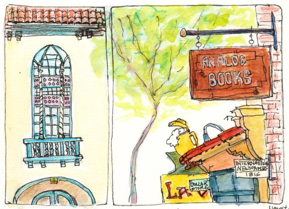 Northside Berkeley (Hearst & Ridge), Ink, watercolor, colored pencils Northside Berkeley (Hearst & Ridge), Ink, watercolor, colored pencils