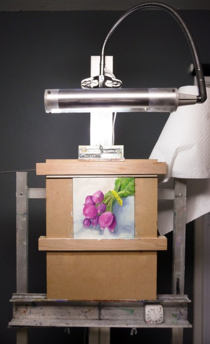 Daylight Easel Lamp and Karin Jurick Panel Holder