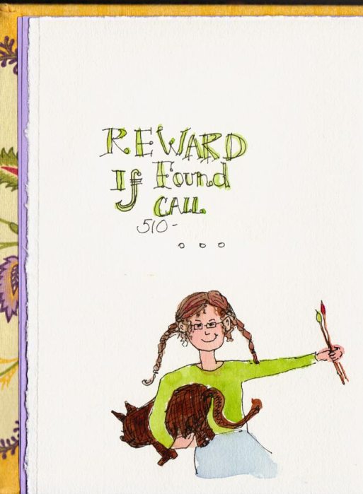 Beginning of Book "If Found" Notice