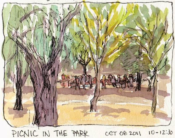 People Picnicking in the Park