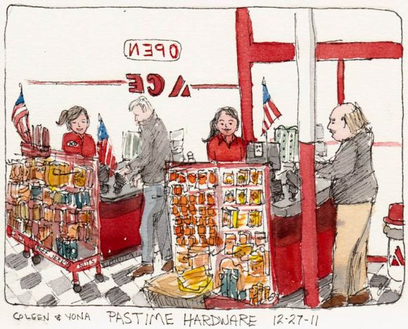 Same Pastime sketch before adding the dark in the windows