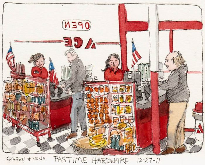 Same Pastime sketch before adding the dark in the windows