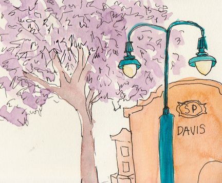 Davis Train Station as it rolled by