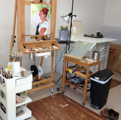 Oil painting area