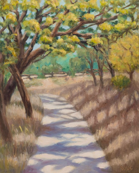 Briones Park, Sunny Afternoon, oil on panel, 10x8"