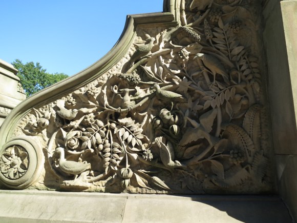Wall carvings near Bethesda Fountain