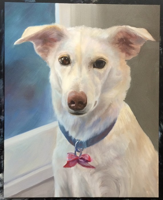 Millie-More work on background, fading out the darks on the right