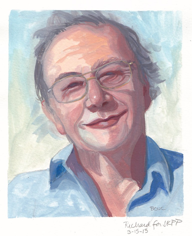 Richard for JKPP, Gouache, 7.5x6 inches