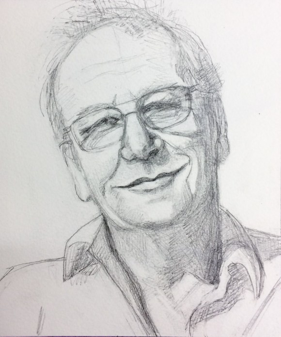 Richard for JKPP, Graphite, 7.5x6 inches