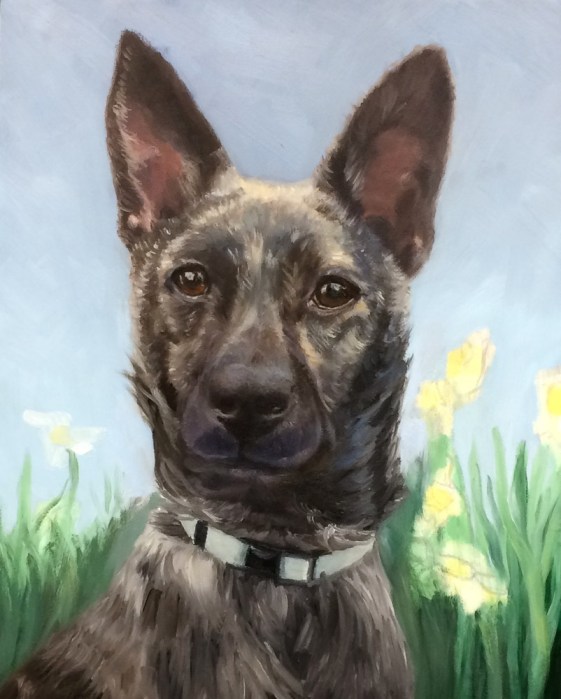 Mika, early phase of painting