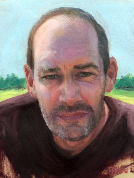 Nick K for JKPP, oil on Mylar, 9x12