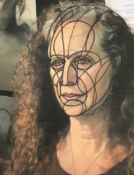 Reilly Abstraction drawn on photo of Marcy