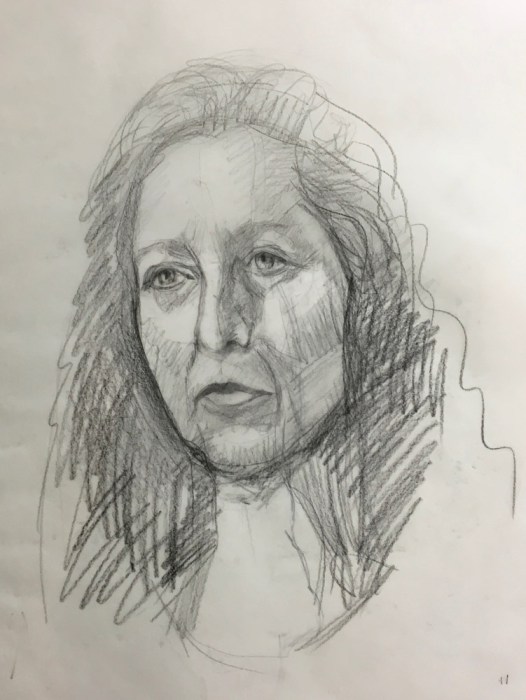 #11 graphite on Duralar, 12x9"