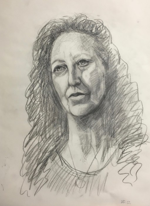 #12 graphite on Duralar, 12x9"