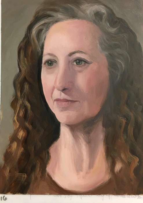 #16, oil on Duralar, 12x9