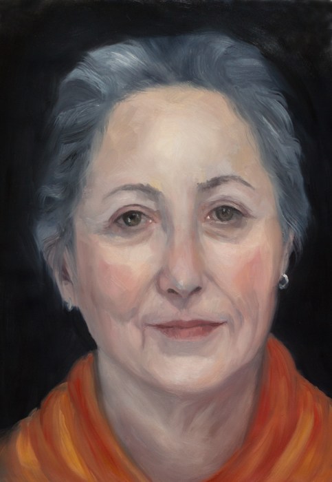 #22, "Almost" - completed. Oil on Duralar, 12x9