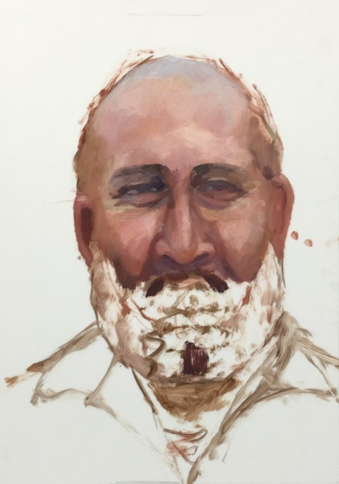 JR #3-B WIP, Oil on DuraLar, 12x9 inches