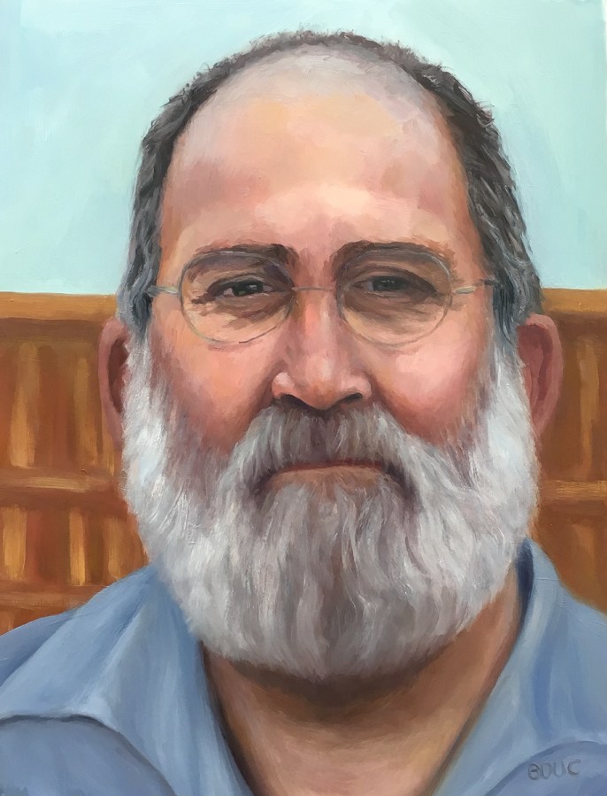 JR Handyman #3 Final, oil on DuraLar, 12x9"