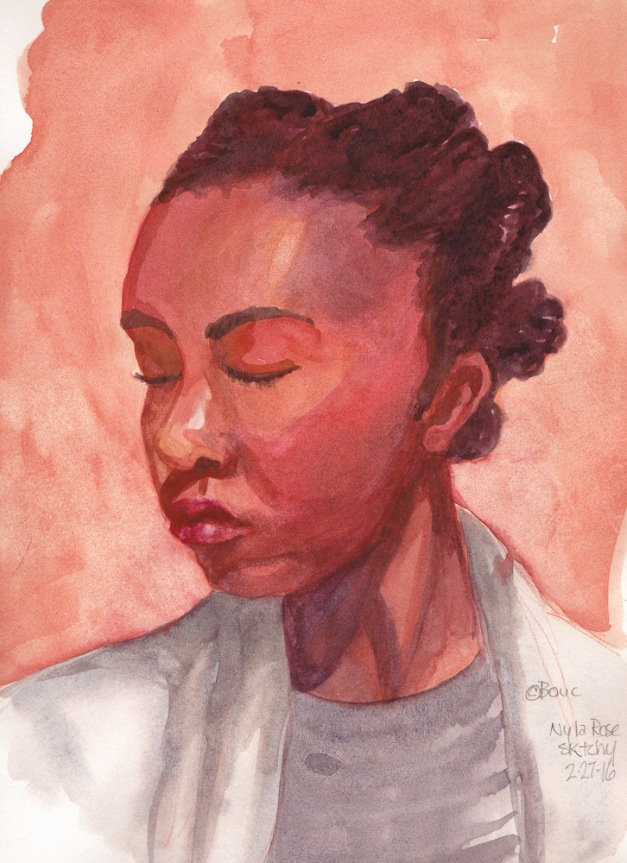 Nyla Rose, Watercolor