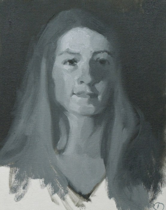 CBC 1-1 Perkins Low Key, High Contrast painting