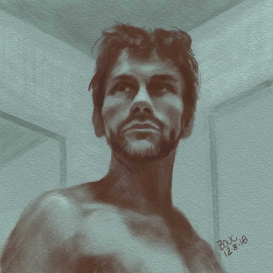 Sketch of Tomas from Sktchy in Procreate on iPad