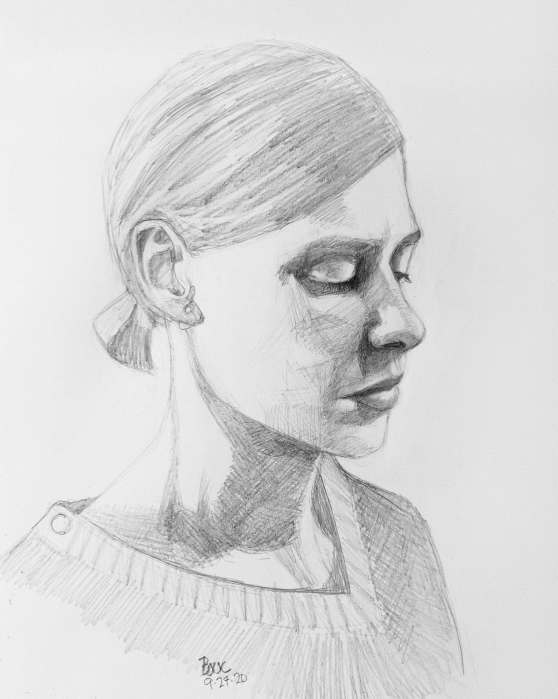 Actor portrait sketch #2 from "The Twelve" Belgian TV Series