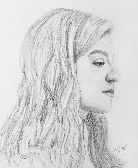 Actor portrait sketch #4 from "The Twelve" Belgian TV Series