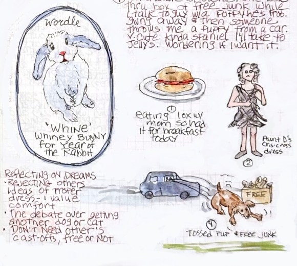 Wordle: WHINE and dreams