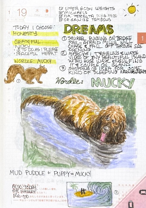 Wordle: Mucky and Dreams